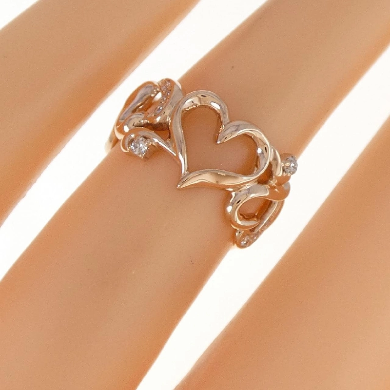 Nhẫn kim cương K10PG hình trái tim 0.06CT 670714