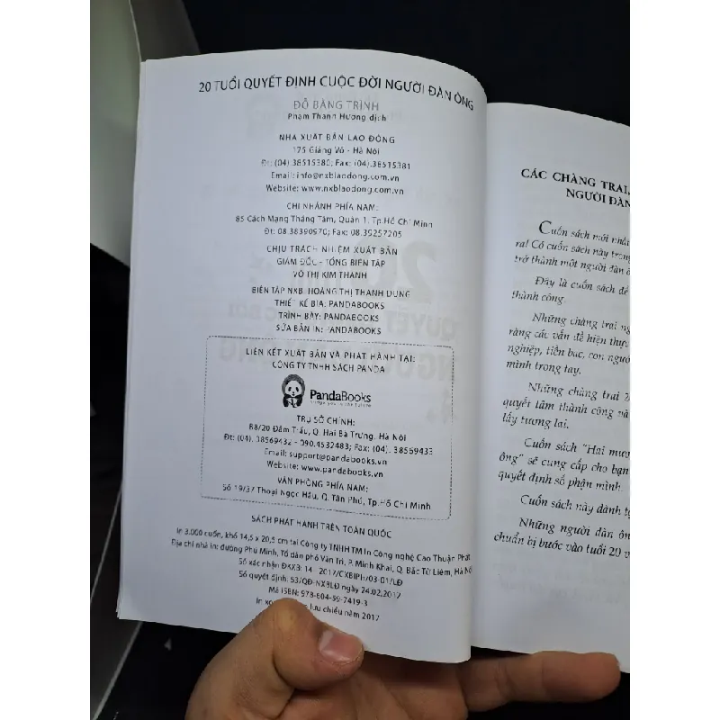 [59K/kg] 20 tuổi quyết định cuộc đời người đàn ông Đỗ Bằng Trình 2017 mới 90% HCM2306 441412