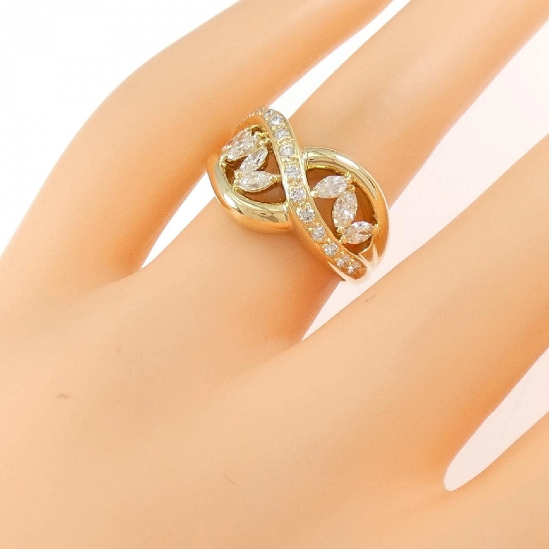 Nhẫn kim cương K18YG 0.63CT 667697