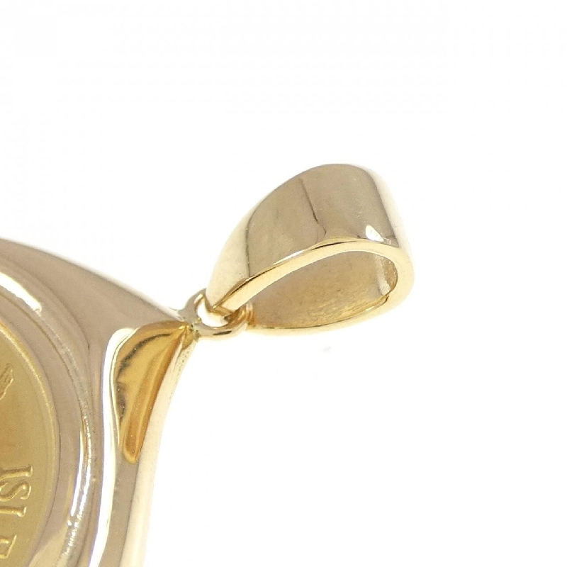 K18YG(枠) Đồng xu Mặt dây chuyền - Hàng hiệu Authentic 865919