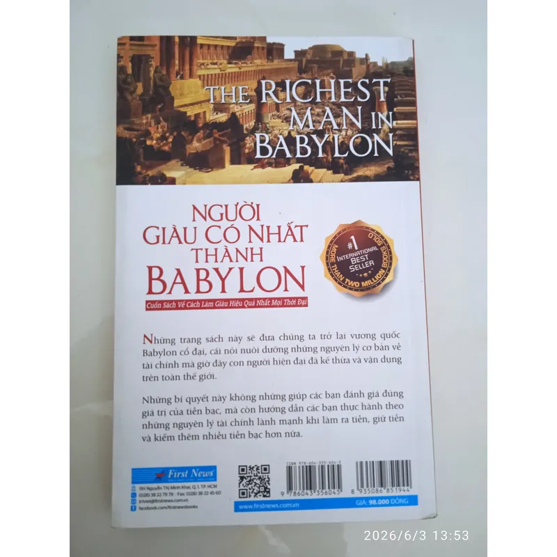 Sách Người Giàu Có Nhất Thành Babylon - George Samuel Clason mới 1067458