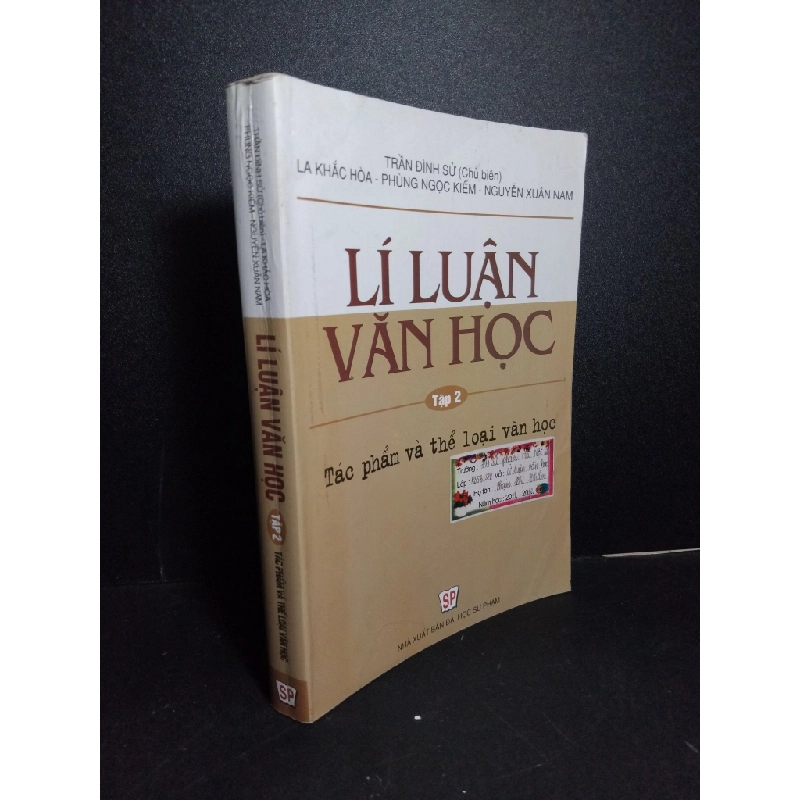 Lí luận văn học tập 2 Tác phẩm và thể loại văn học mới 90% bẩn bìa, ố nhẹ 2011 HCM1001 Trần Đình Sử GIÁO TRÌNH, CHUYÊN MÔN Oreka-Blogmeo 21225 388524