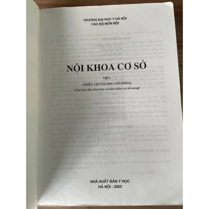 Nội khoa cơ sở - 2 tập - sách y- khổ lớn- 800 trang  791552
