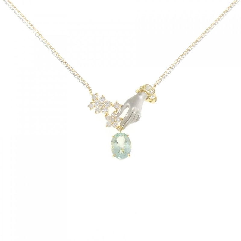 K18YG/PT900/K18WG Dây chuyền Beryl 1.01CT - Hàng hiệu Chính hãng 861958