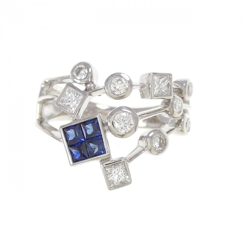 Nhẫn Sapphire K18WG 0.38CT 668358