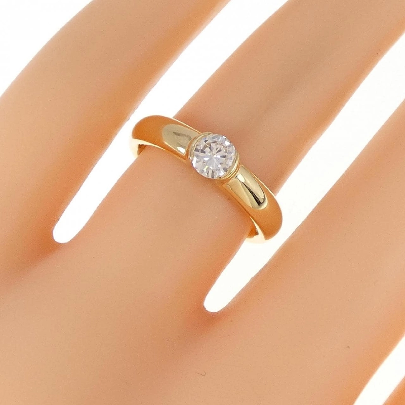 Nhẫn kim cương K18YG 0.304CT 672430