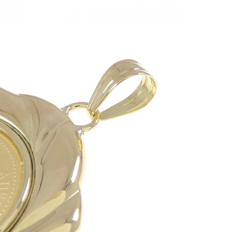 K18YG(枠) Dây chuyền đồng xu - Hàng hiệu Authentic 865336