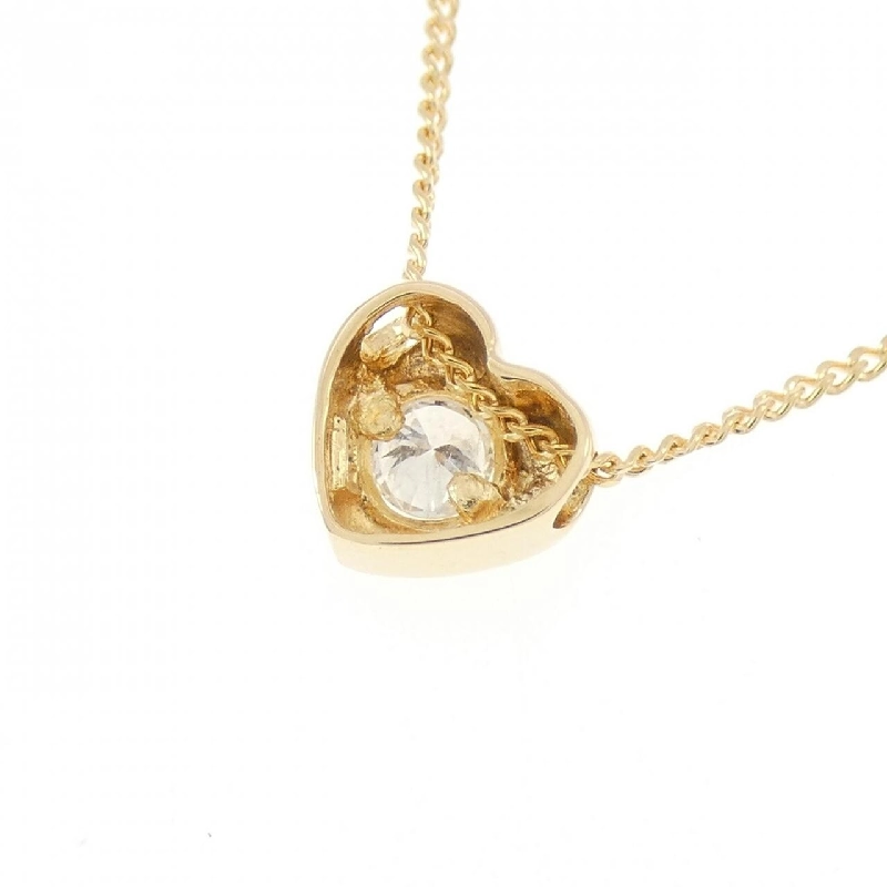 K18YG Dây chuyền kim cương hình trái tim 0.11CT - Hàng hiệu Chính hãng 863545
