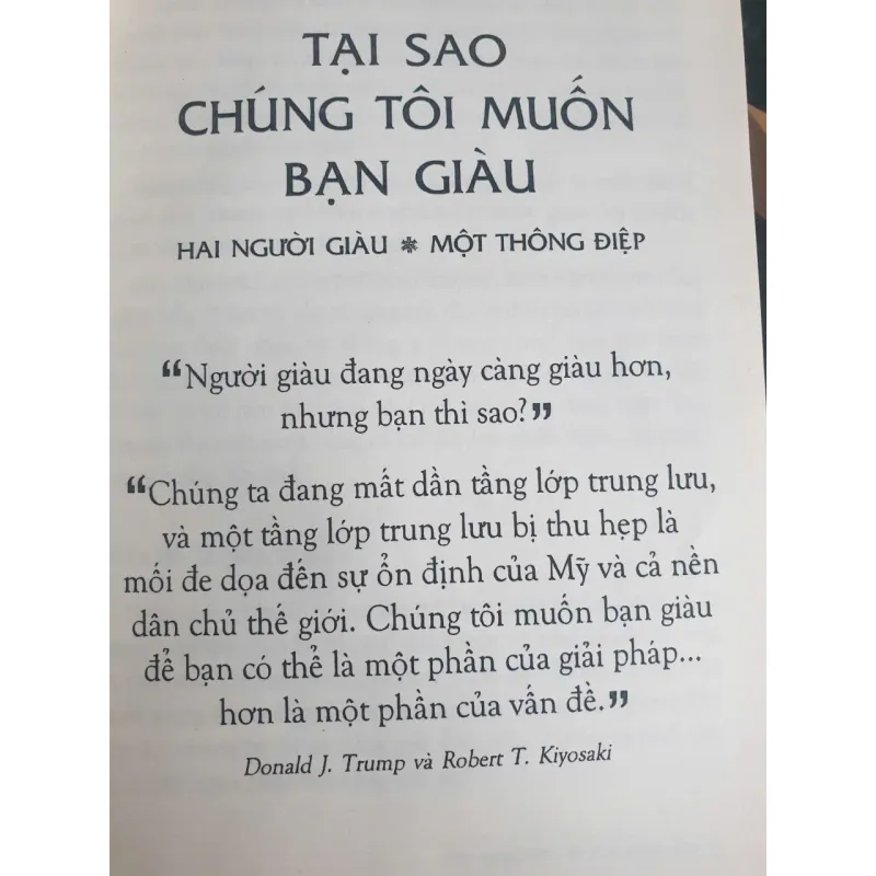 Tại sao chúng tôi muốn bạn giàu - Donald Trump & Robert Kiyosaki 749048