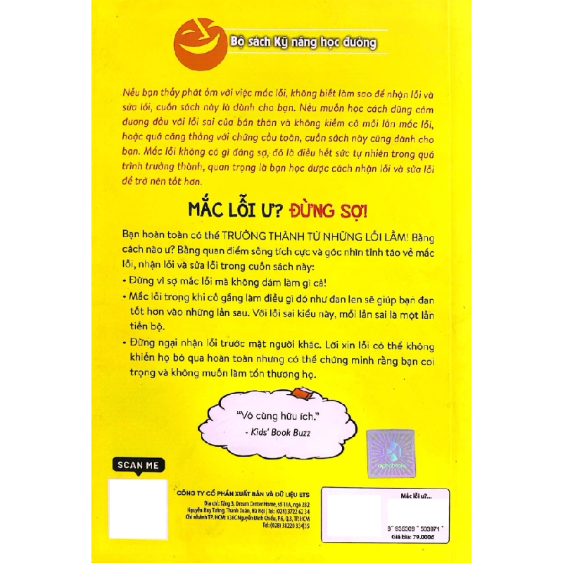 Kỹ Năng Học Đường - Mắc Lỗi Ư? Đừng Sợ! - Kimberly Feltes Taylor 284477