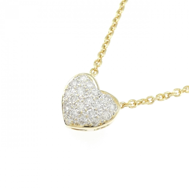 K18YG/K18WG Dây chuyền kim cương hình trái tim 0.20CT - Hàng hiệu Chính hãng 861135