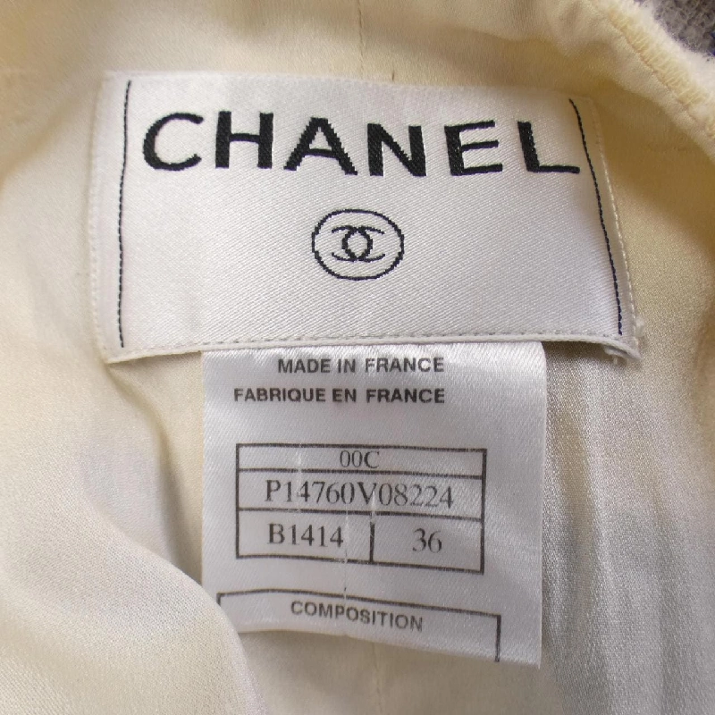 【Mã giảm giá】【Cổ điển】Áo khoác không cổ CHANEL 637855