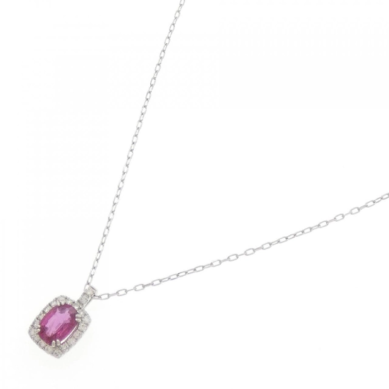 Dây chuyền ruby PT900/PT850 0.60CT - Hàng hiệu Authentic 865789