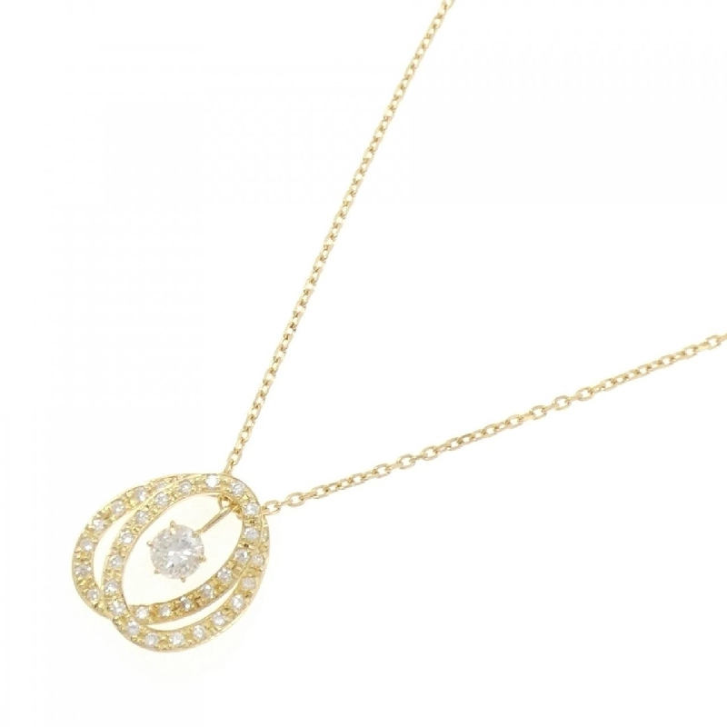 K18YG 2WAY Dây chuyền kim cương 0.56CT - Hàng hiệu Chính hãng 859534