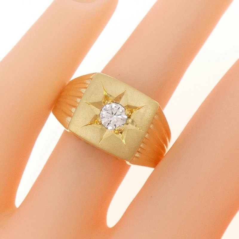 Nhẫn kim cương K18YG 0.298CT 667356