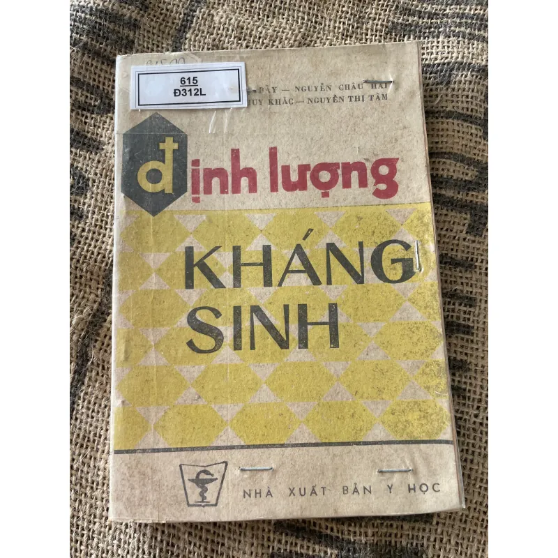 ĐỊNH LƯỢNG KHÁNG SINH ; 230 trang; Xb 1983 1020570