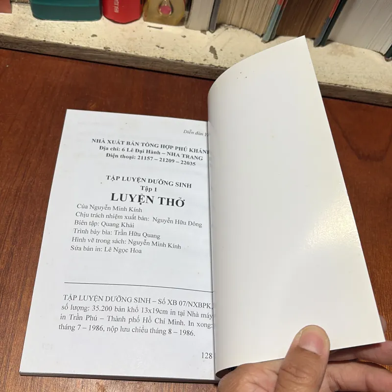 [Sách Remark] - II Tập Luyện Dưỡng Sinh: Luyện Thở - Nguyễn Minh Kính - 1986 786792