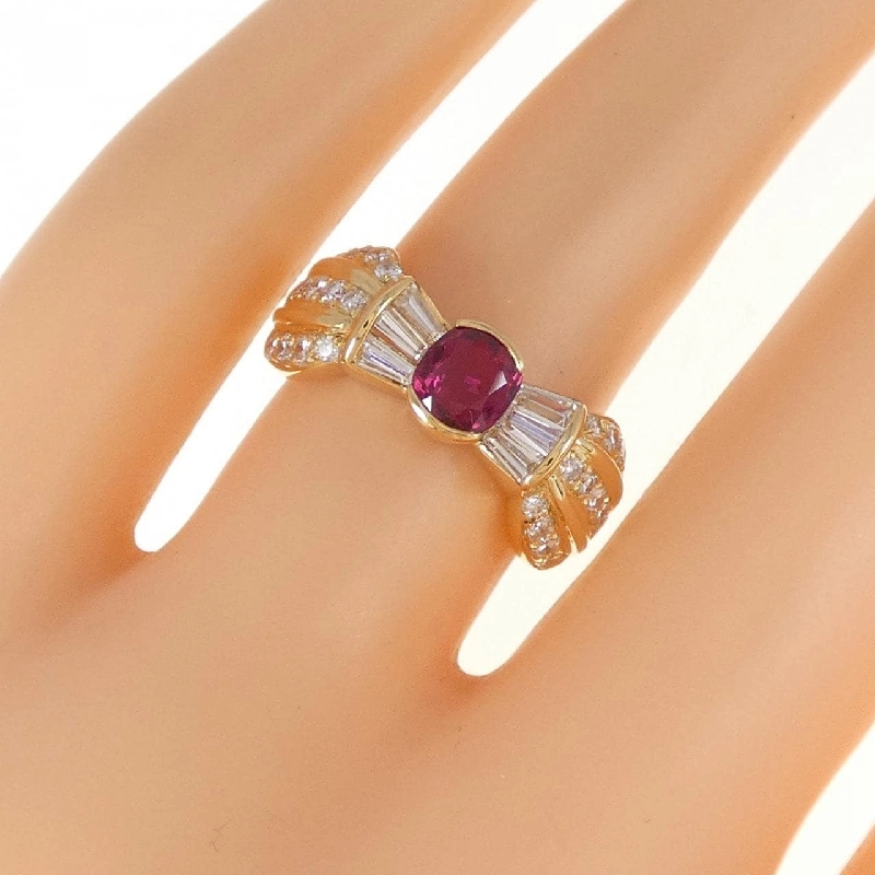 Nhẫn ruby K18YG 0.74CT 671485