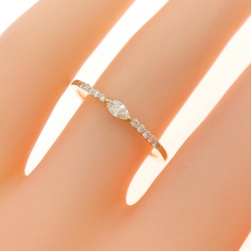 【Sản phẩm mới】Nhẫn kim cương K18YG 0.15CT 669564