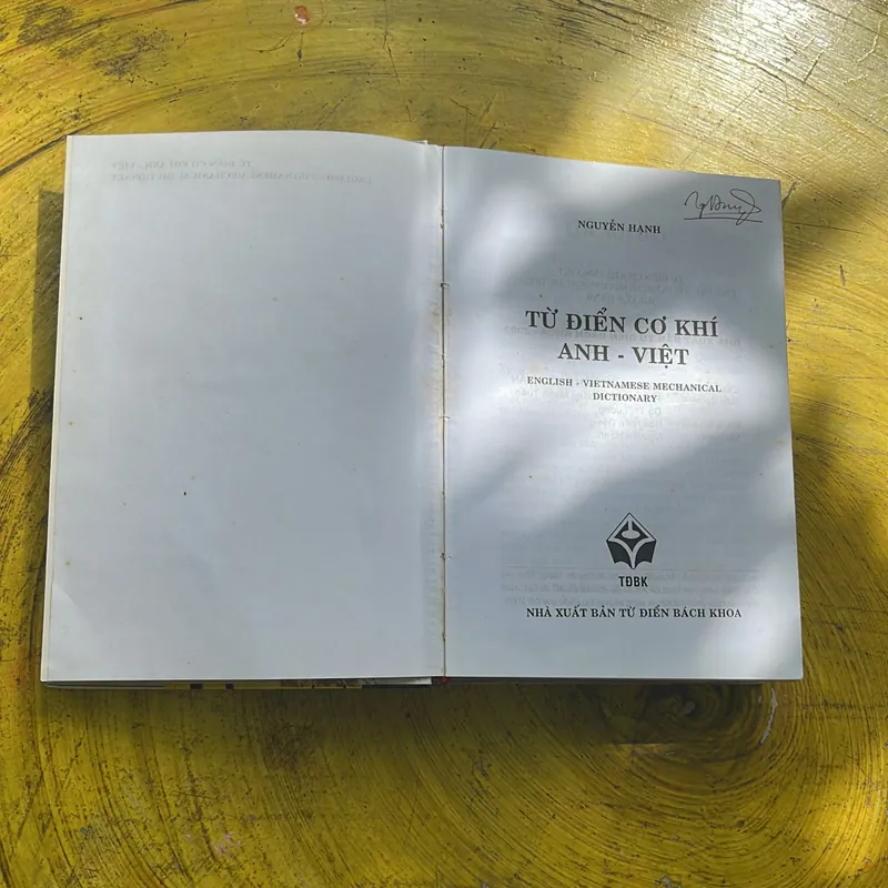 TỪ ĐIỂN CƠ KHÍ ANH - VIỆT- NGUYỄN HẠNH 697403