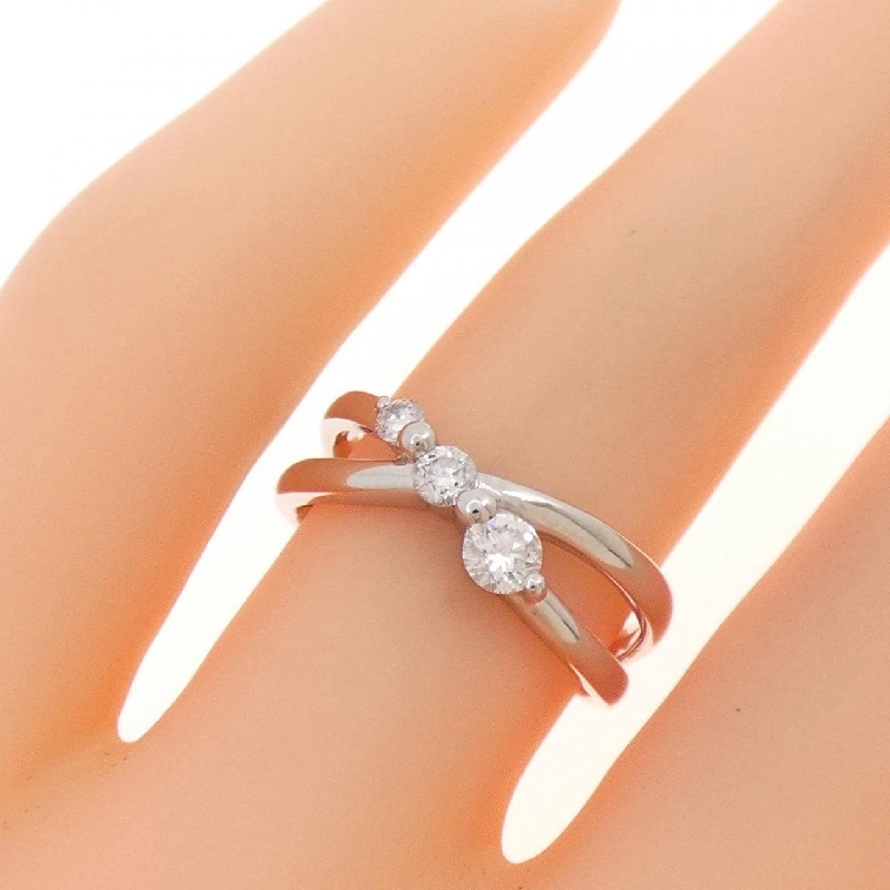 Nhẫn kim cương ba viên PT900 0.50CT 669624