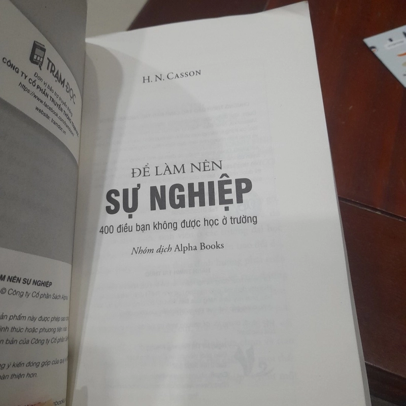 H.N Casson - ĐỂ LÀM NÊN SỰ NGHIỆP, 400 điều bạn không được học ở trường 327294