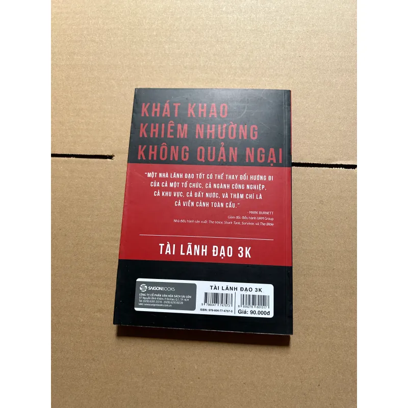 Tài lãnh đại 3k: khát khao, khiêm nhường, không quản ngại 1042410