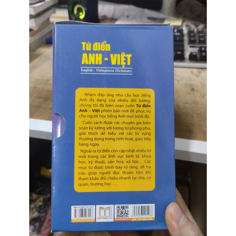 Từ điển Anh Việt 340.000 mục từ và định nghĩa. Sách mới 386484