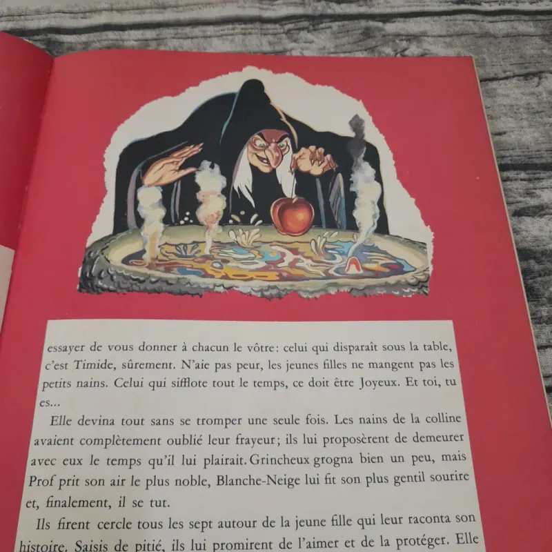 Sách truyện cổ tích màu khổ lớn tiếng Pháp- Waly Disney BLANCHE, BAMBI, CENDRILION in 1963 758693