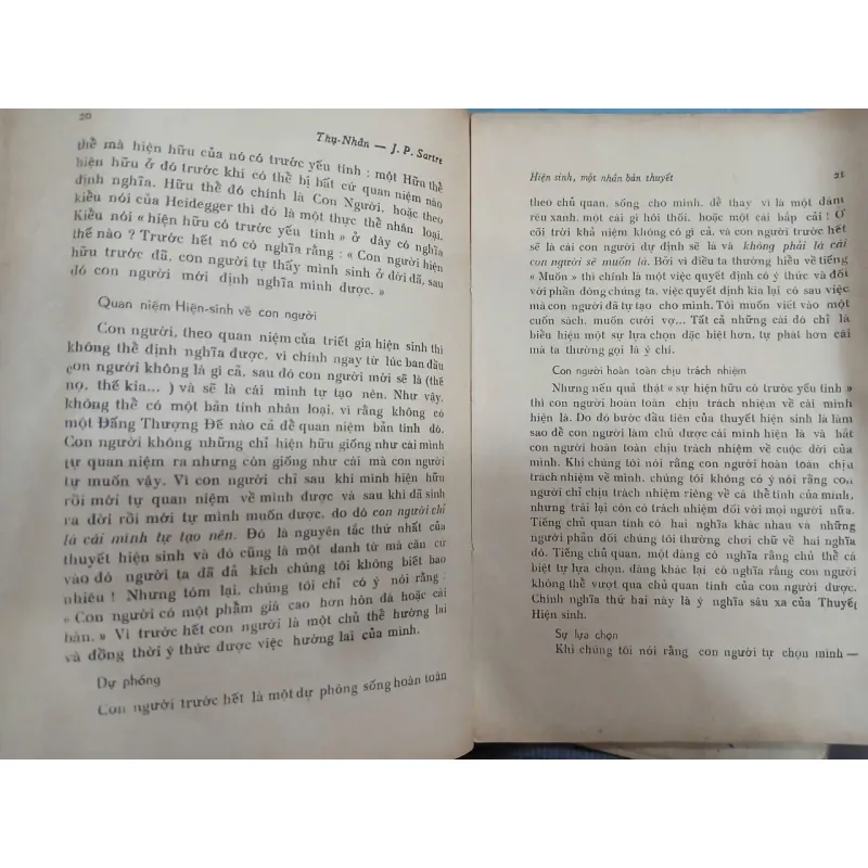 HIỆN SINH MỘT NHÂN BẢN THUYẾT - THỤ NHÂN dịch 719267