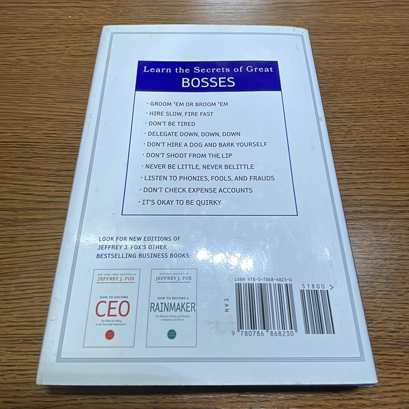 How to become a great boss Jeffrey J. Fox 392242
