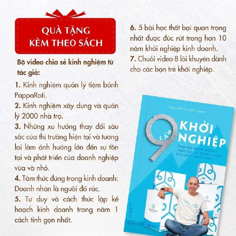 9 Lần Khởi Nghiệp - Chuyện Kể Về Những Thất Bại Và Thành Công Của Một Triệu Phú - Nguyễn Phương Nam - GIVER BOOKS - MARKETING KINH DOANH 595427