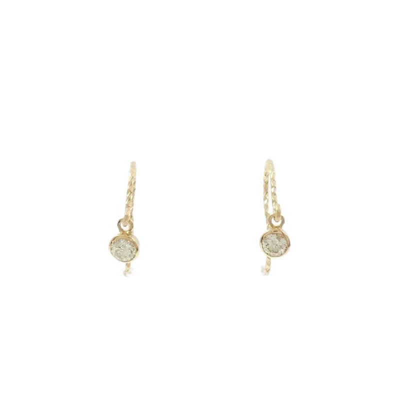 K18YG Bông tai kim cương 0.18CT - Hàng hiệu Chính hãng 862581