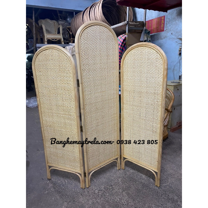 Bình phong mây tự nhiên trang trí 444272
