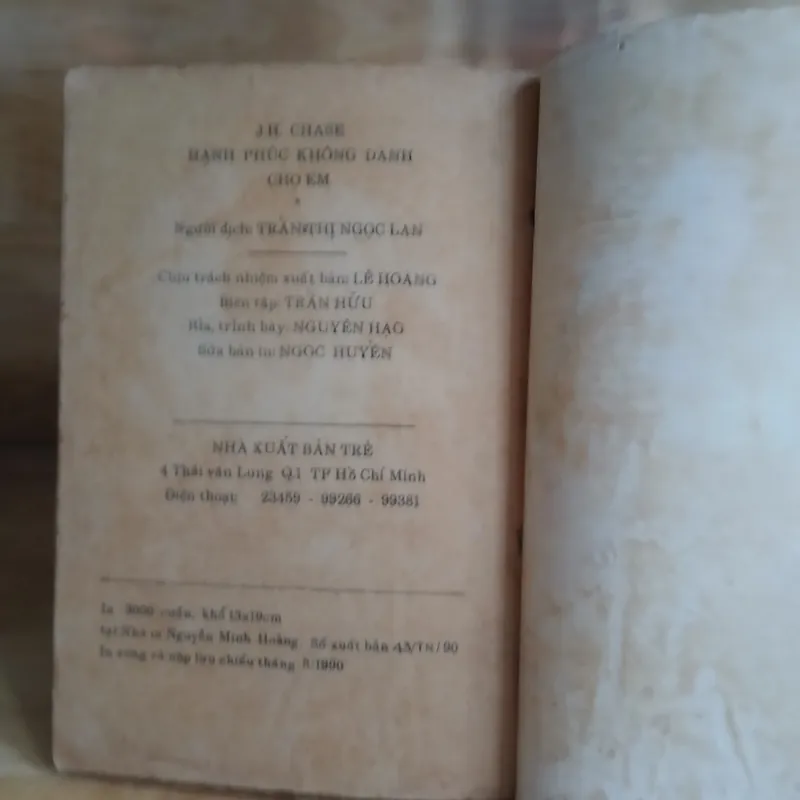 Tiểu Thuyết Trinh Thám - Hạnh Phúc Không Dành Cho Em (James Hadley Chase) 593838