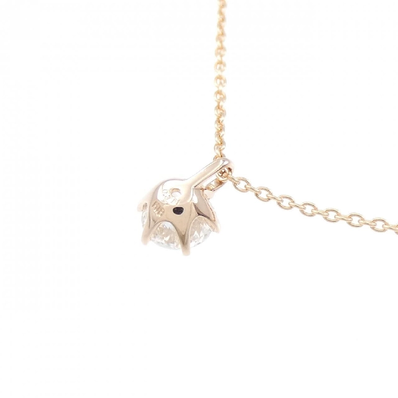 Dây chuyền kim cương K18PG 0.311CT H SI1 Tốt - Hàng hiệu Chính hãng 872520