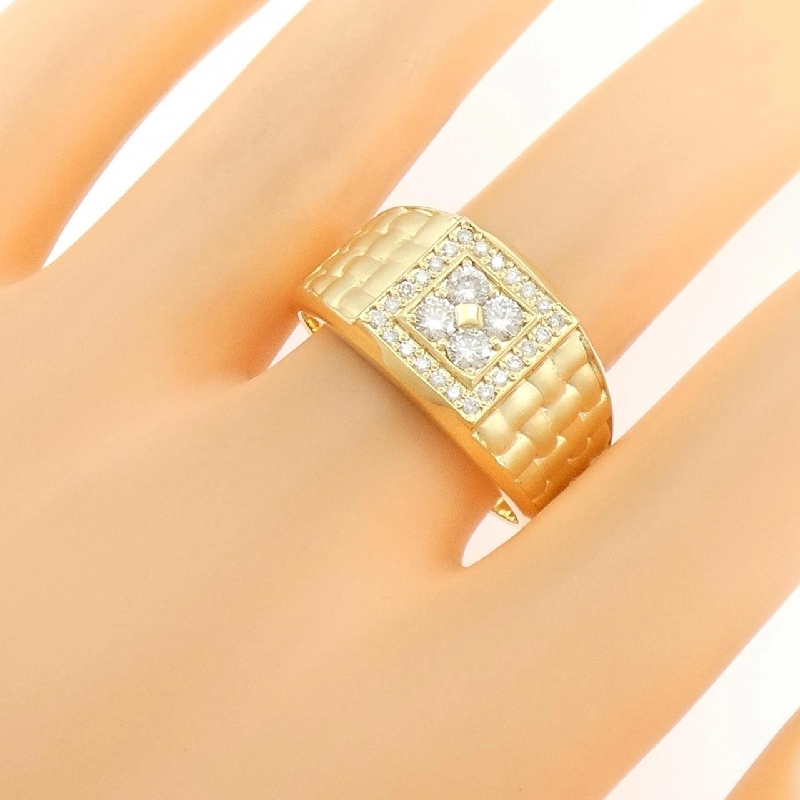 Nhẫn kim cương K18YG 0.50CT - Hàng hiệu Authentic 848002