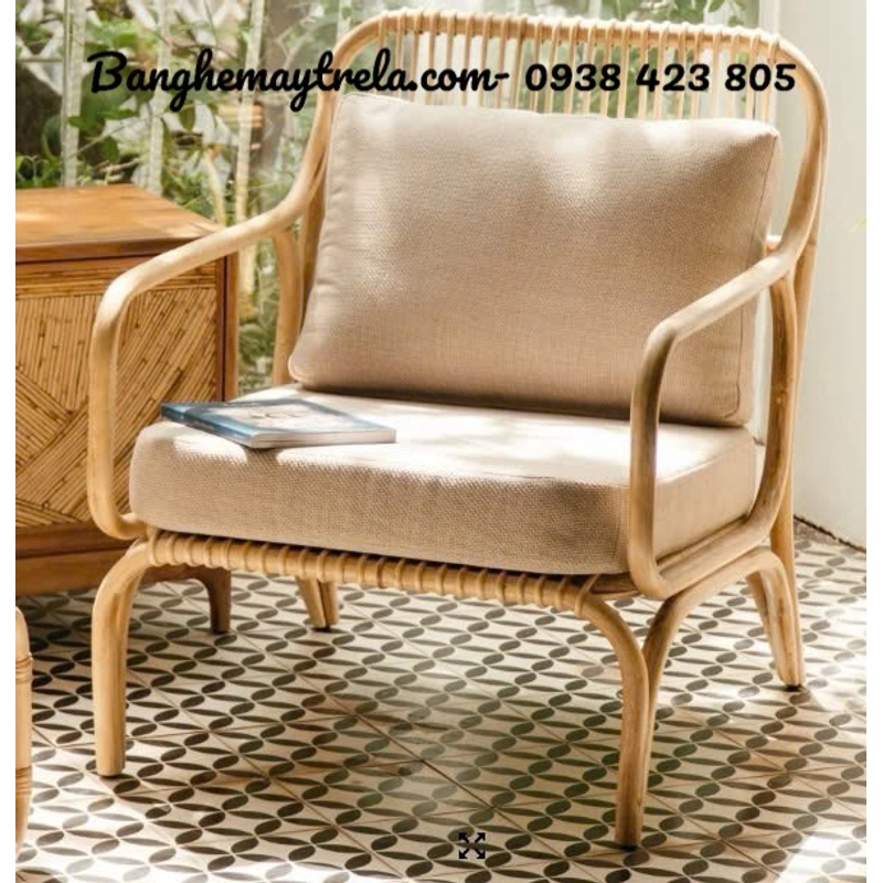 Ghế đơn mây armchair 499648