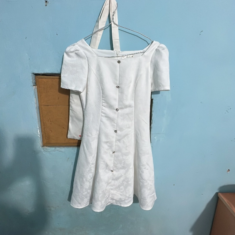 Váy basic trắng 453958
