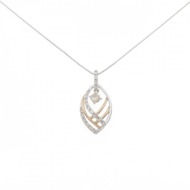 K18WG/K18PG Dây chuyền kim cương 0.23CT - Hàng hiệu Chính hãng 858491