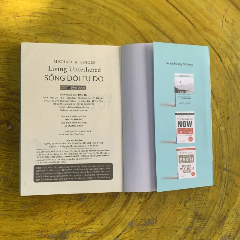COMBO MICHAEL A. SINGER : CỞI TRÓI LINH HỒN & SỐNG ĐỜI TỰ DO 1037334