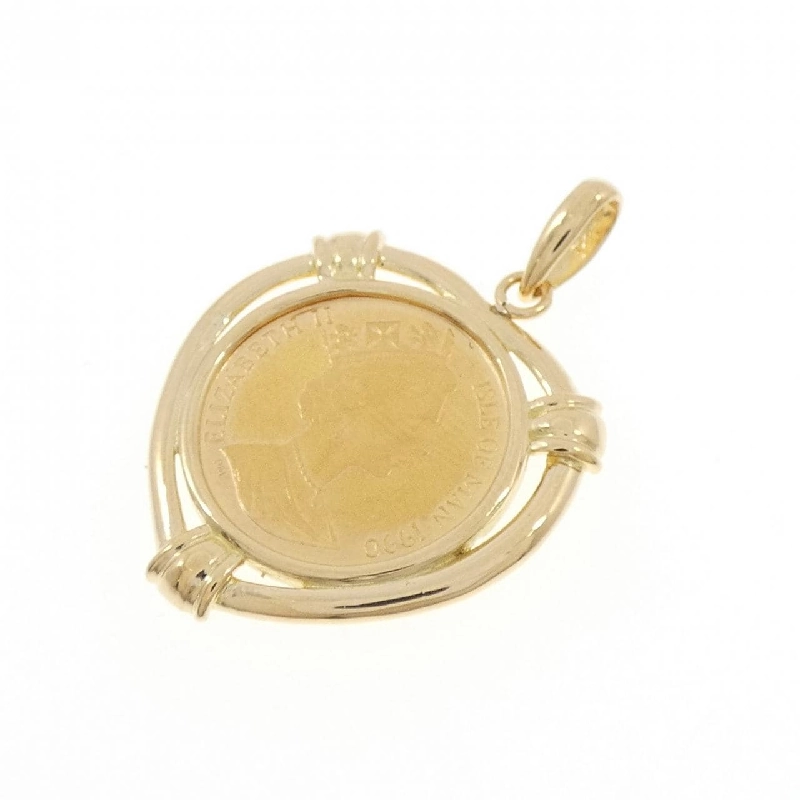 K18(枠）coin pendant - Hàng hiệu Authentic 863686