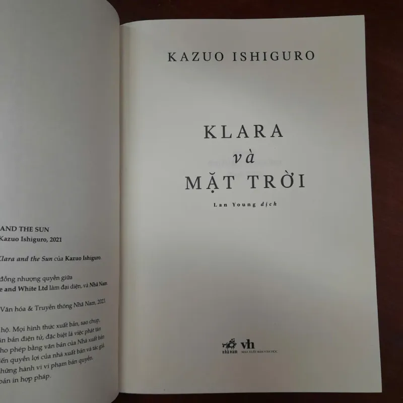 KLARA VÀ MẶT TRỜI - KAZUO ISHIGURO 698164