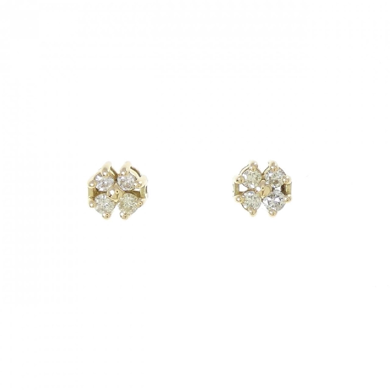 Bông tai kim cương hoa K18YG - Hàng hiệu Chính hãng 865579