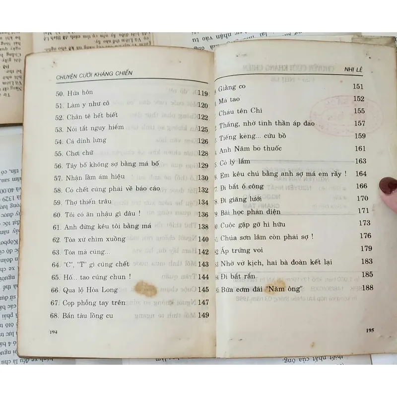 CHUYỆN CƯỜI KHÁNG CHIẾN- Nhị Lê 707228