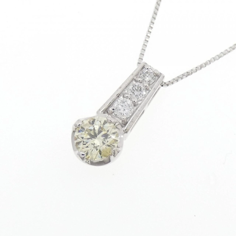 K18WG Dây chuyền kim cương 0.50CT - Hàng hiệu Chính hãng 865458