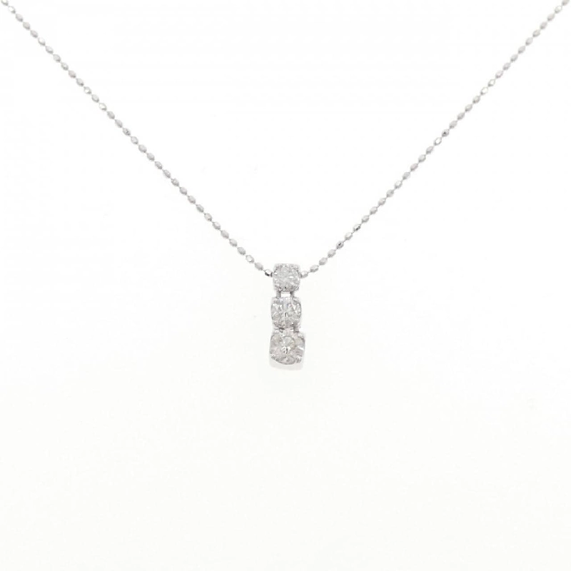 K18WG Dây chuyền kim cương ba viên 0.30CT - Hàng hiệu Chính hãng 861589