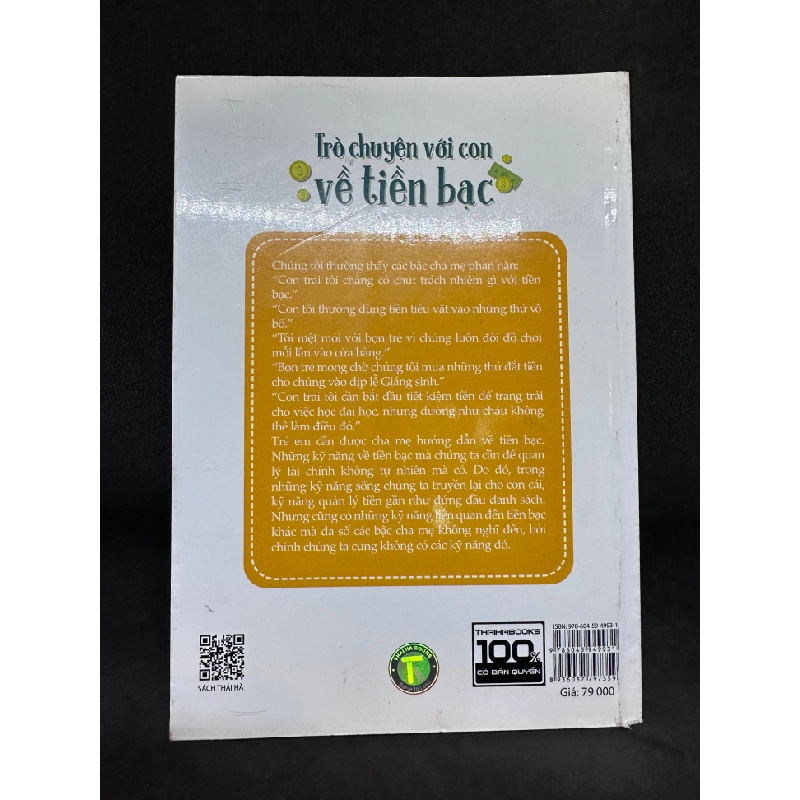 Trò chuyện với con về tiền bạc, Scott Palmer, 2015. Mới 90% SBM0609 62498