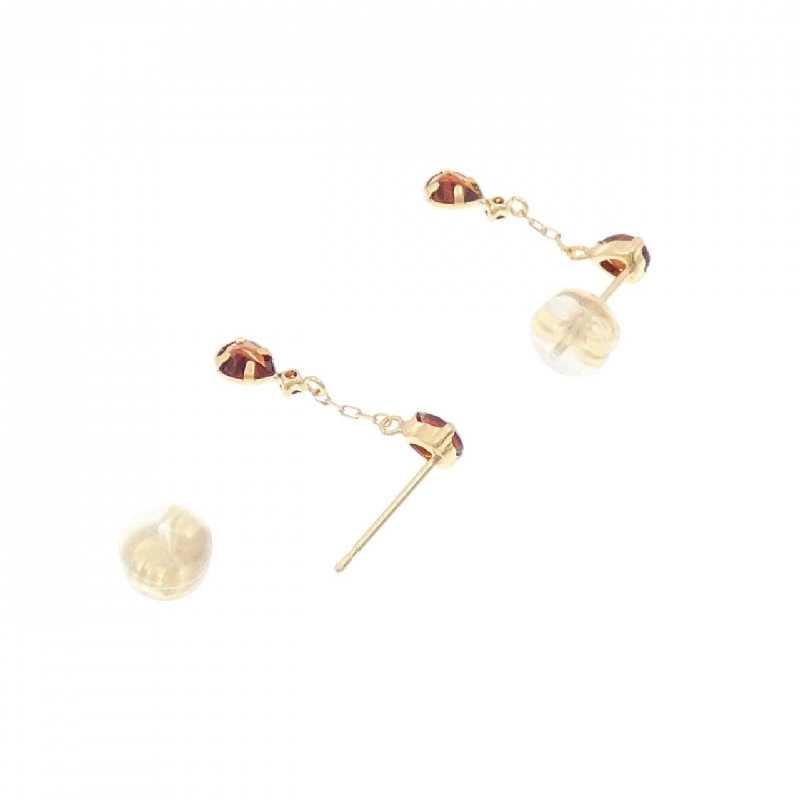 K18YG Garnet Bông tai - Hàng hiệu Chính hãng 871480