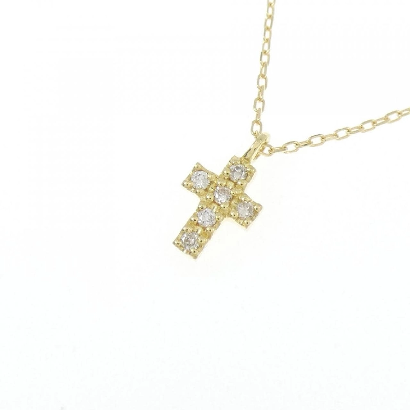 K18YG Dây chuyền kim cương hình chữ thập 0.04CT - Hàng hiệu Chính hãng 861760